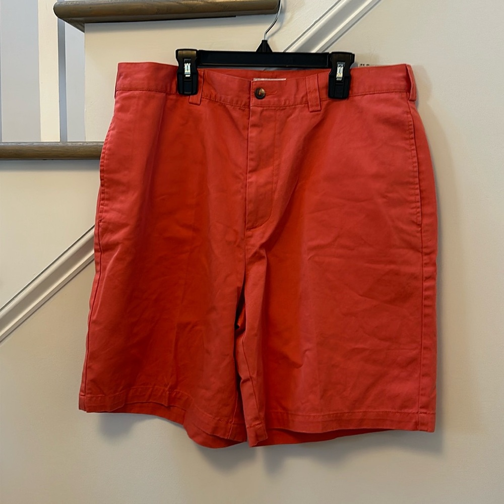 Geoffrey Beene NWT Plain Front Orange Men’s shorts size 34